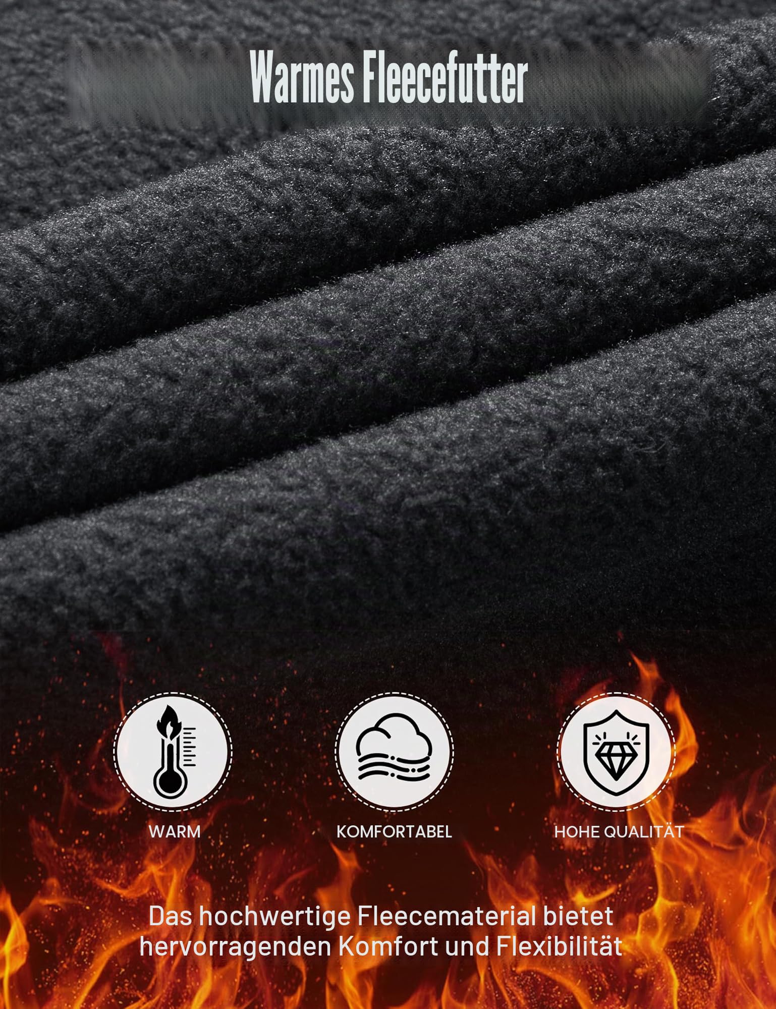 FREE SOLDIER Herren Winter wasserdichte Skihose Jagd Outdoor Hose Winddichte Thermohose Winterhose Softshellhose zum Klettern und Wandern