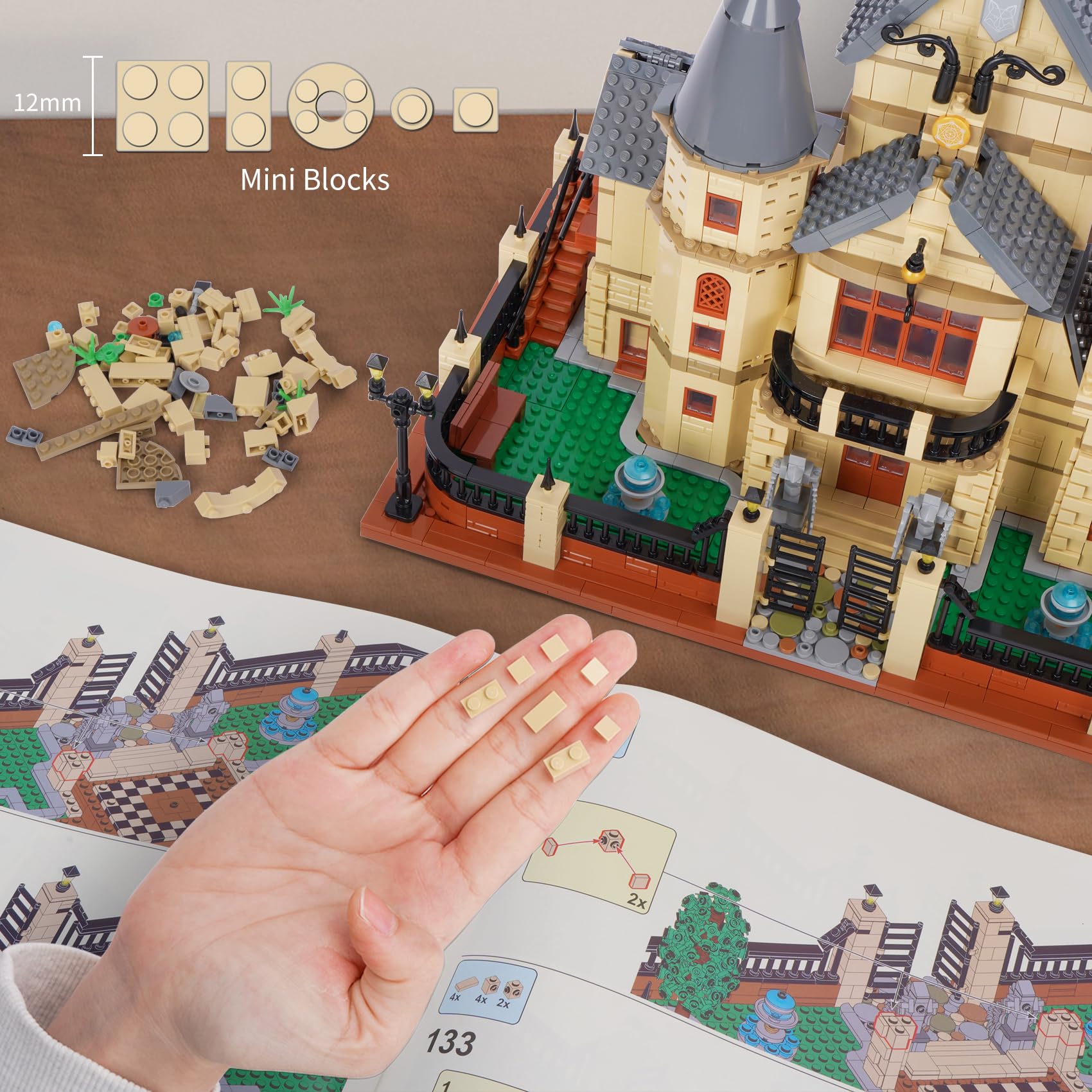 Amazon.com: Oichy Magic Castle Building Blocks, Creative Adult