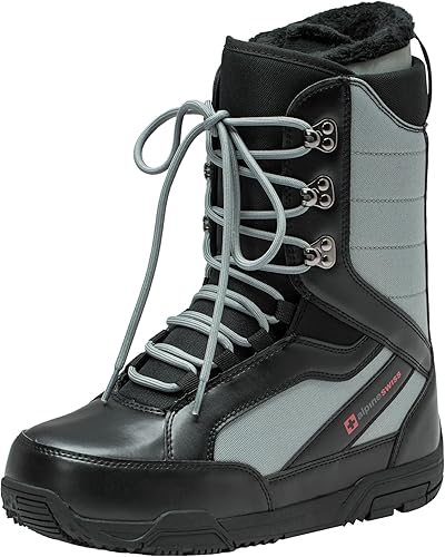 Alpine Swiss Botas de snowboard para hombre, botas de nieve de invierno