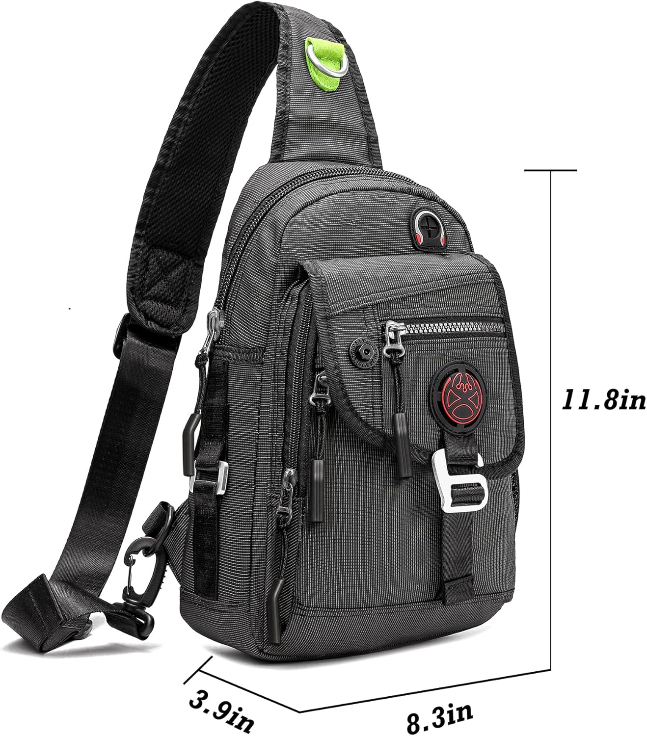 NICGID Sling Bag Chest Shoulder Backpack Crossbody Bags for Tablet Laptop Outdoor Hiking Men Women - Image 7
