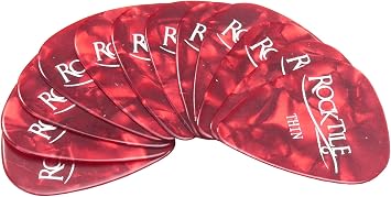 Rocktile Picks 12 Pieces Red Thin
