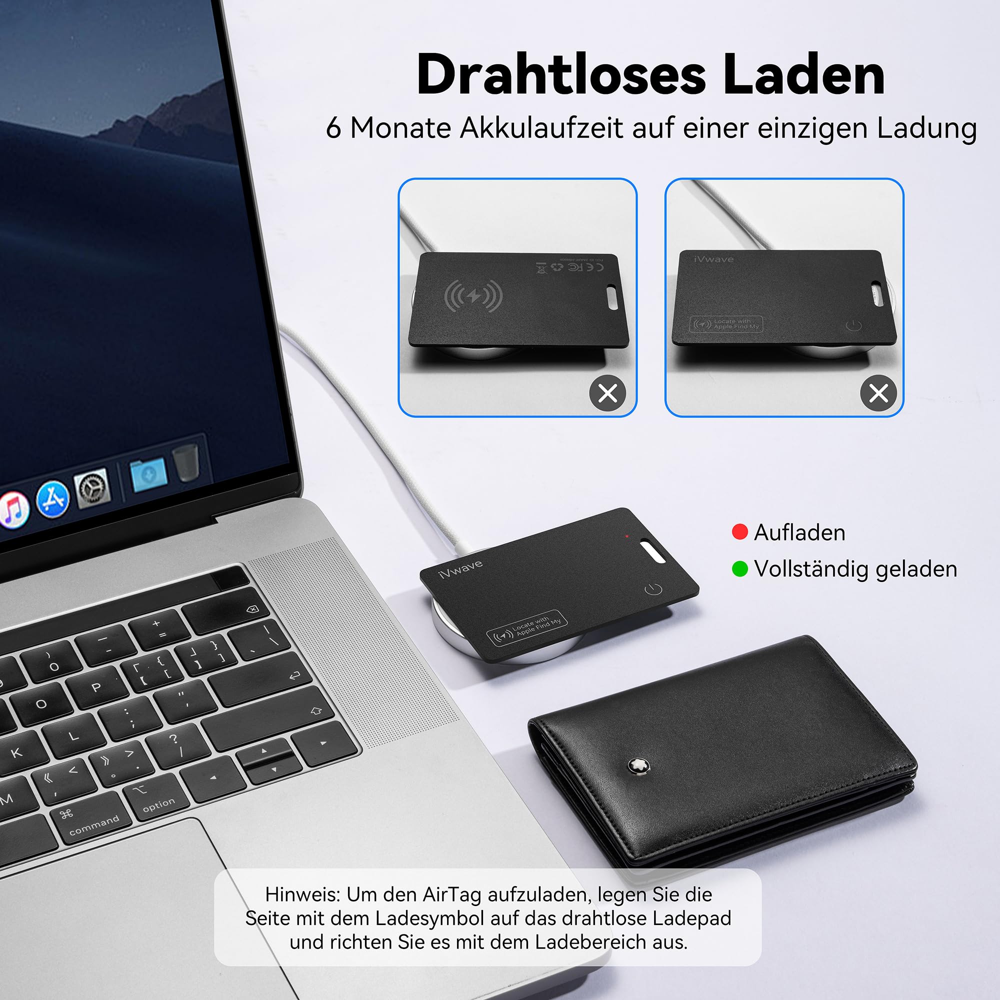 2 tarjetas de rastreador compatibles con Apple ¿Dónde está? Aplicación