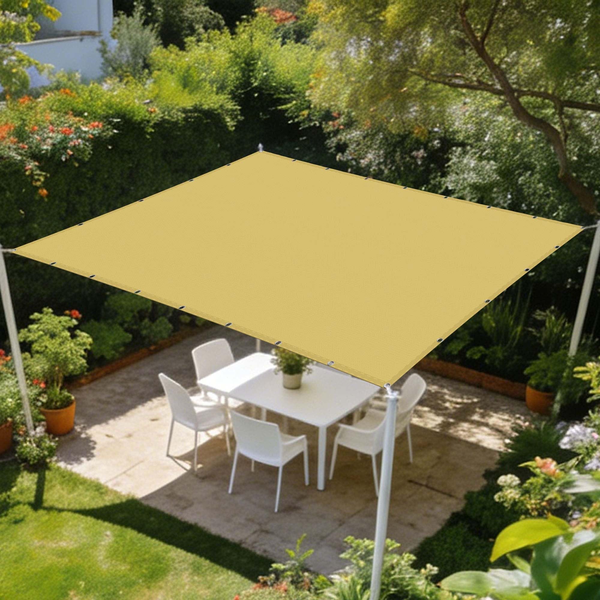 Voile d'ombrage imperméable pour abriter la terrasse de la pluie
