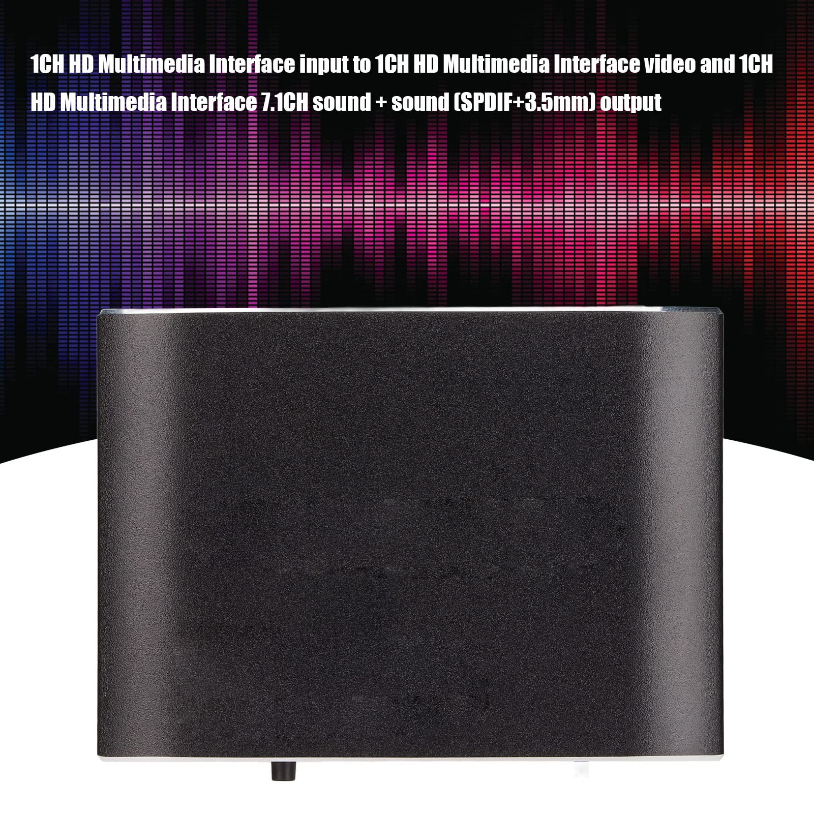 Rozdzielacz interfejsu multimedialnego HD Światłowód 7.1Ch, Spdif 3.5MM/0.1In, 4Kx2k 60Hz 2160P, Trzy tryby dźwięku Konwerter stereo Plug and Play