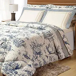 Kit Edredom King Size Percal 180 Fios 3 Peças Porcelana