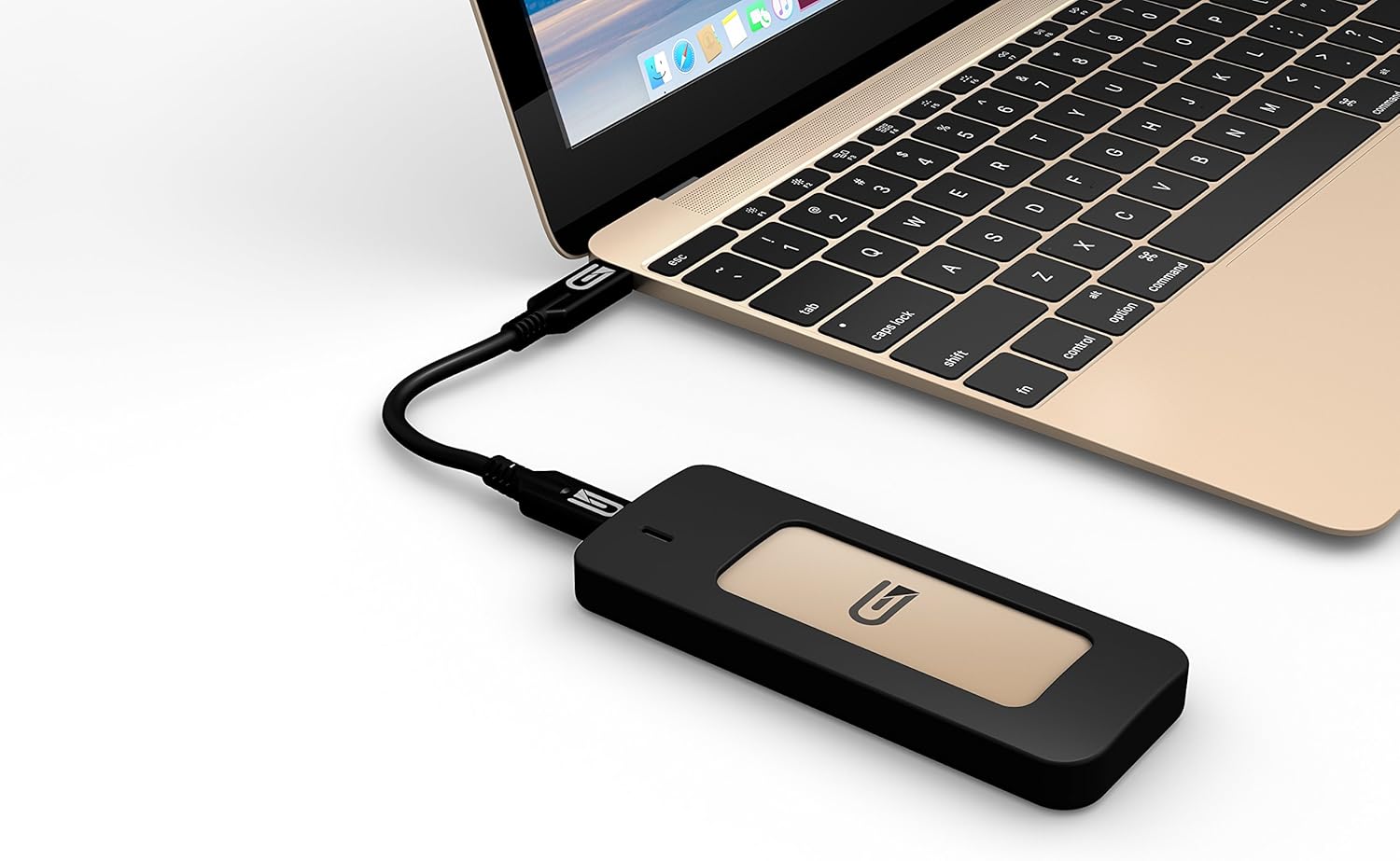 Flаѕh Dеаlѕ - 70% оƒƒ Glyph 525 GB Atom USB 3.1 Type-C External Solid State Drive  - Golden
