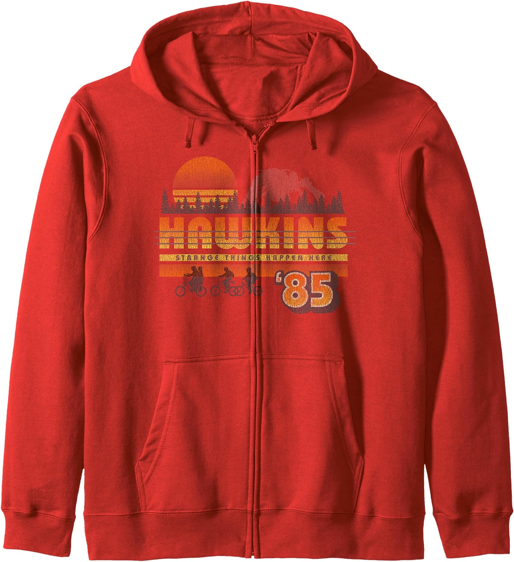 Netflix Stranger Things Hawkins Strange Things 85 Retro Zip Hoodie