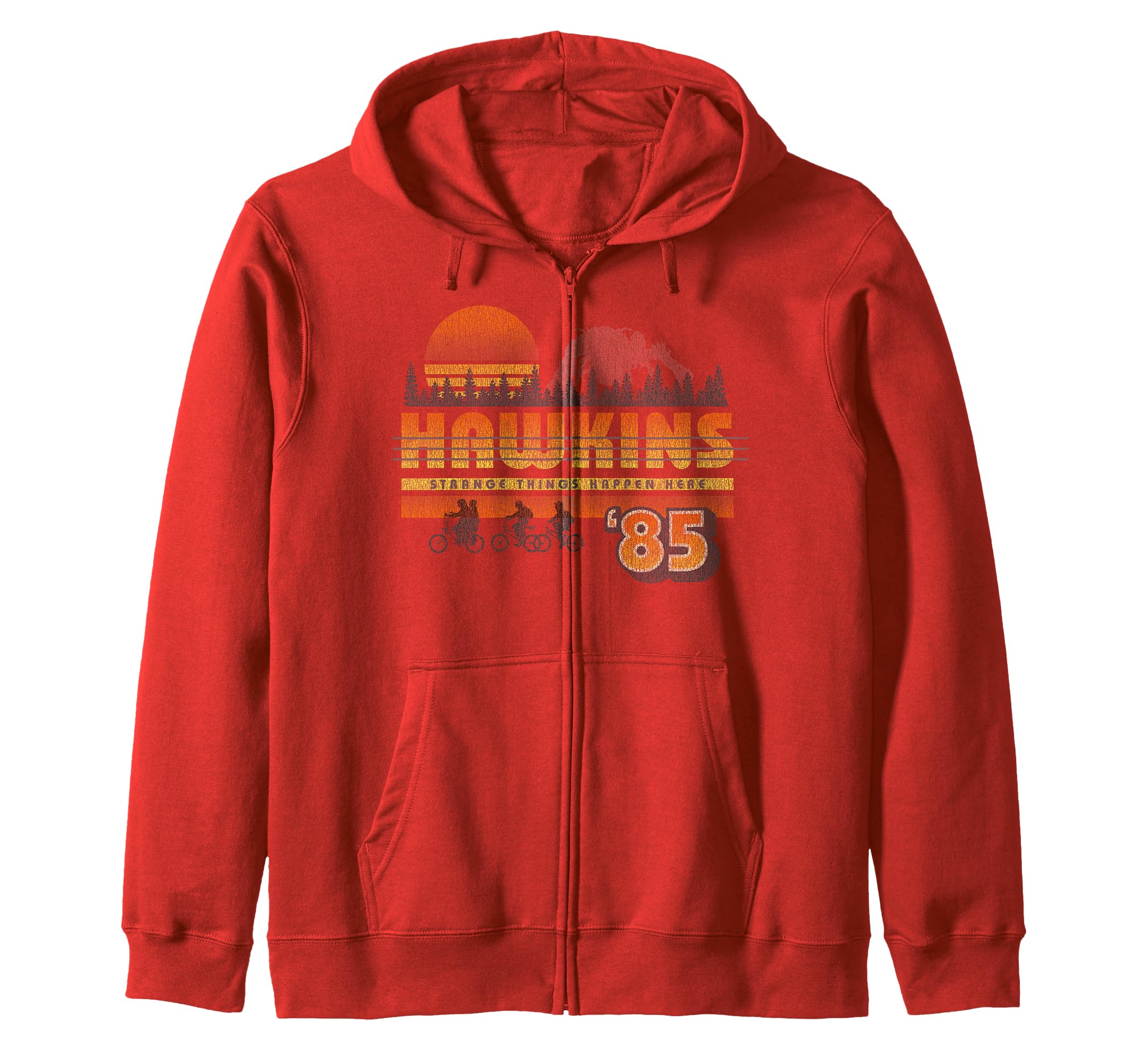 Netflix Stranger Things Hawkins Strange Things 85 Retro Zip Hoodie