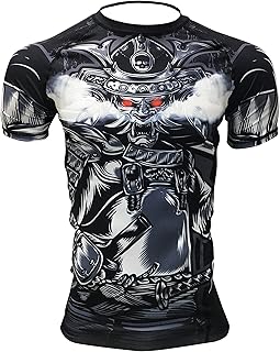 BJJ Rash Guards Grappling MMA Jiu Jitsu No Gi UFC Shirt Fight Wear, Short Sleeves