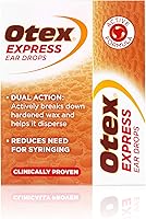 Otex Express Ear Drops - Clinically Proven Hardened Ear Wax Removal, Dual-Action 10ml Formula