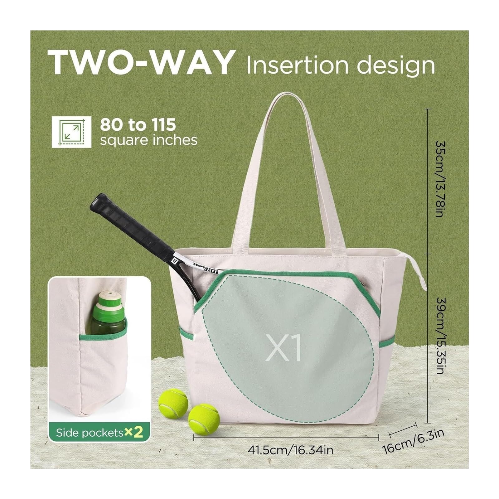 Raquetero Tenis Bolsa De Tenis, Mochila Portátil for Raqueta Deportiva Gran Capacidad, Adecuada for Almacenamiento Bádminton