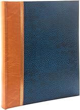 Kenro Grace Classic Photo Album for 300 Photos 7x5 / 13x18cm Navy Blue Faux Leather Slip-In Pages and Memo Space - KD111UE