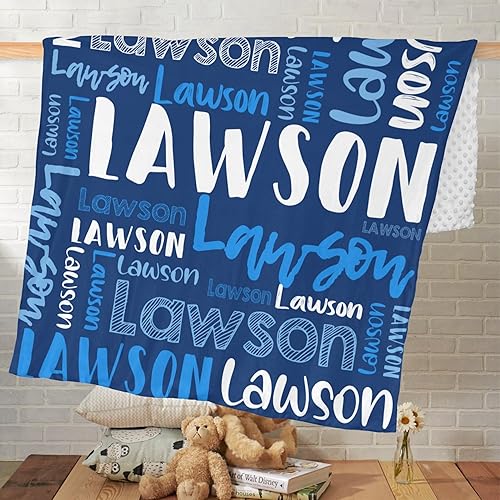 Miniatura 4 de Dr.TOUGH Manta de bebé personalizada con nombre, mantas de bebé personalizadas para niñas, mantas de bebé personalizadas para niño con nombre para