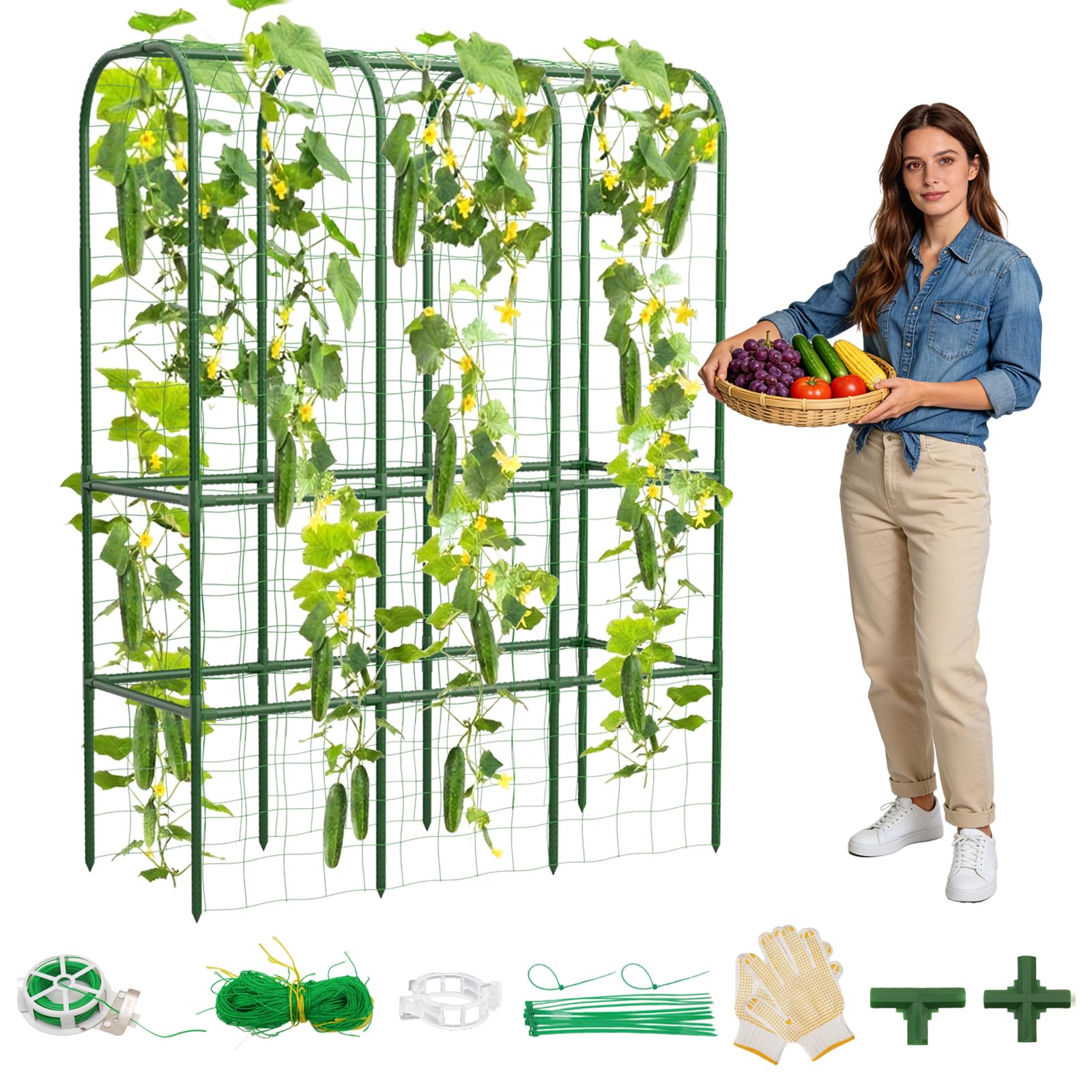 62 Inch Tall Cucumber Trellis