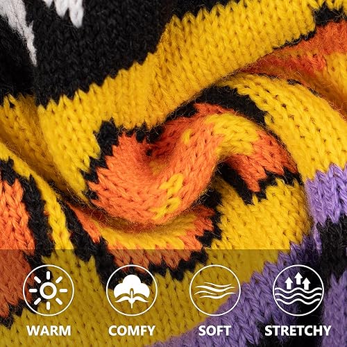 Miniatura 3 de KYEESE Suéteres navideños para perros medianos, suéter clásico de copos de nieve, reno, para vacaciones, con agujero para la correa, suéter feo para