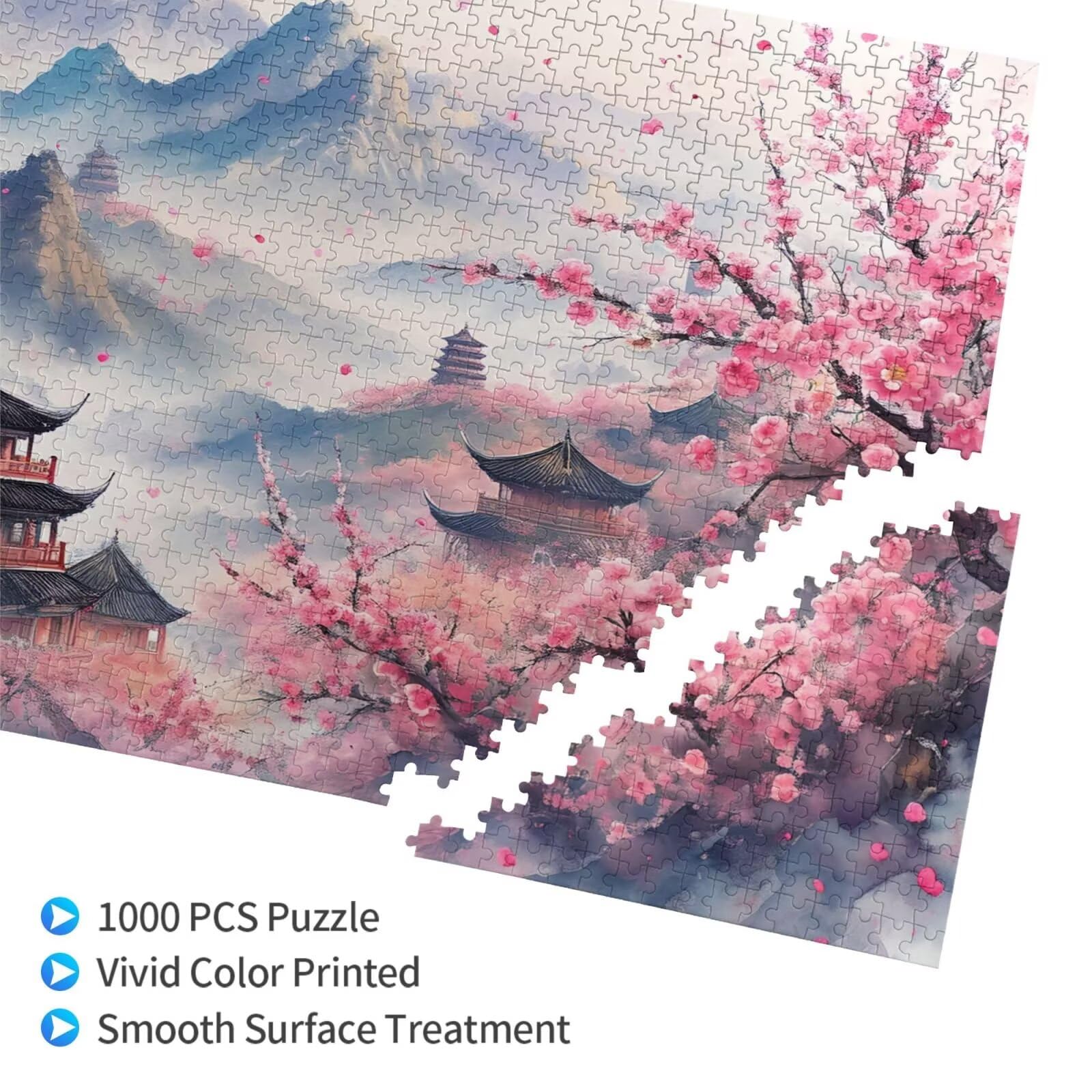 Puzzle Japonia, 3000 elementów, krajobraz, puzzle dla dorosłych, z pudełkiem na prezent, duże drewniane puzzle dla dorosłych, gra zręcznościowa dla całej rodziny, prezenty dla kobiet, 81 x 122 cm