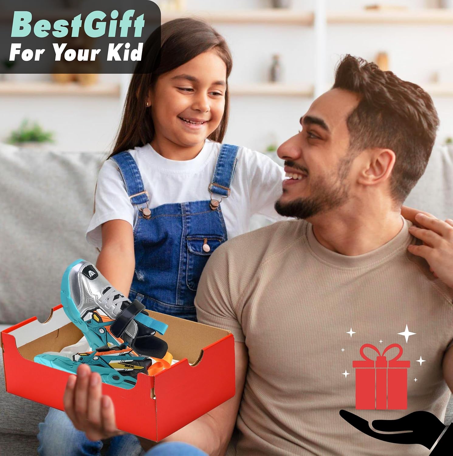 IYASA Unisex Kids Sneakers - Waterproof Kids Hiking Shoes - Breathable and Non-Slip Kids Running Shoes - Kids Tennis Shoes & Kids Basketball Shoes