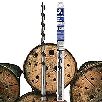 Vista 34 de SOMADA Broca de taladro de 1-1/2 pulgadas x 6-1/2 pulgadas para madera, vástago hexagonal de cambio rápido de 1/4 pulgadas, broca larga de tres