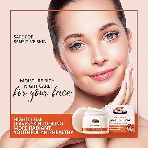 Miniatura 3 de Palmer's Crema de noche rica en humedad con fórmula de manteca de cacao, 2.70 onzas