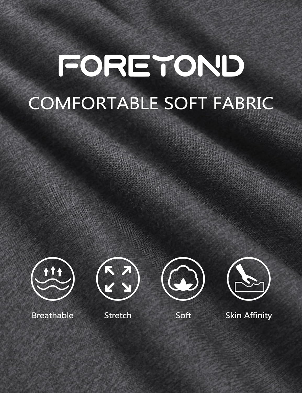 FOREYOND Plus Size Pajama Sets For Women 2 Piece Long Sleeve Crew Neck Lounge Sets Rayon Soft Sleepwear - Image 3