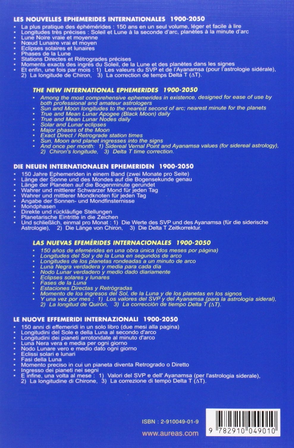 New International Ephemerides 1900-2050: Midnight