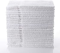 Simpli-Magic 79251 100% Cotton White Hand Towels, 16x27 Inch, 12 Pack - Soft, Absorbent, Quick-Dry