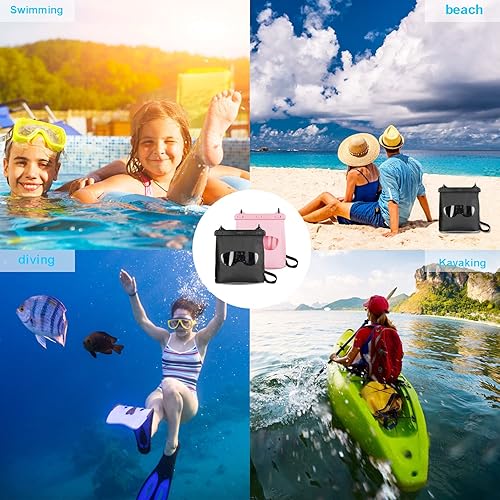 Miniatura 6 de Bolsa impermeable de viaje, bolsa seca impermeable con correa ajustable, seguridad para guardar tu teléfono y objetos de valor, ideal para deportes