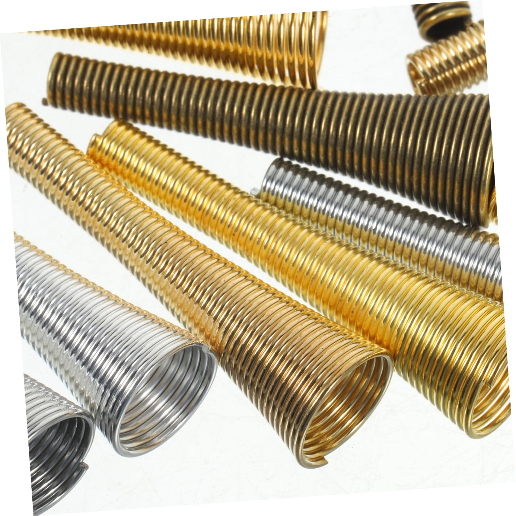 Housoutil End Beads Charms Bead Cap 30mm Trumpet Flower Holder for Jewelry Making Gold Filled Set