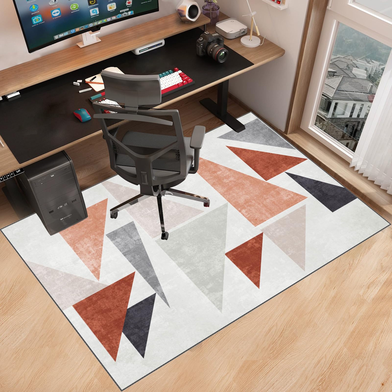 Alfombra Silla Ruedas Gaming Oficina, Alfombra Silla Escritorio, Gaming Protector de Suelo, Oficina Escritorio Gamer Alfombrilla, Alfombras para Sillas, Alfombra Suelo Gaming 200 x 300 cm