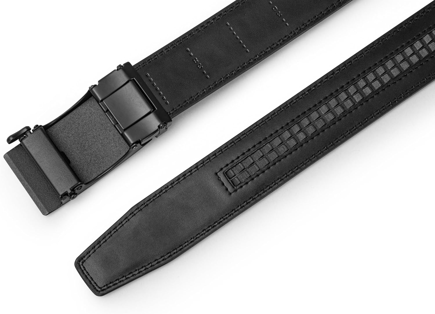 Men's Belt, Ratchet Dress Casual Belt with Adjustable Automatic Buckle Trim to Fit - Image 6