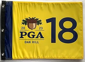 2023 Pga Championship Flag Oak Hill golf yellow pin flag New