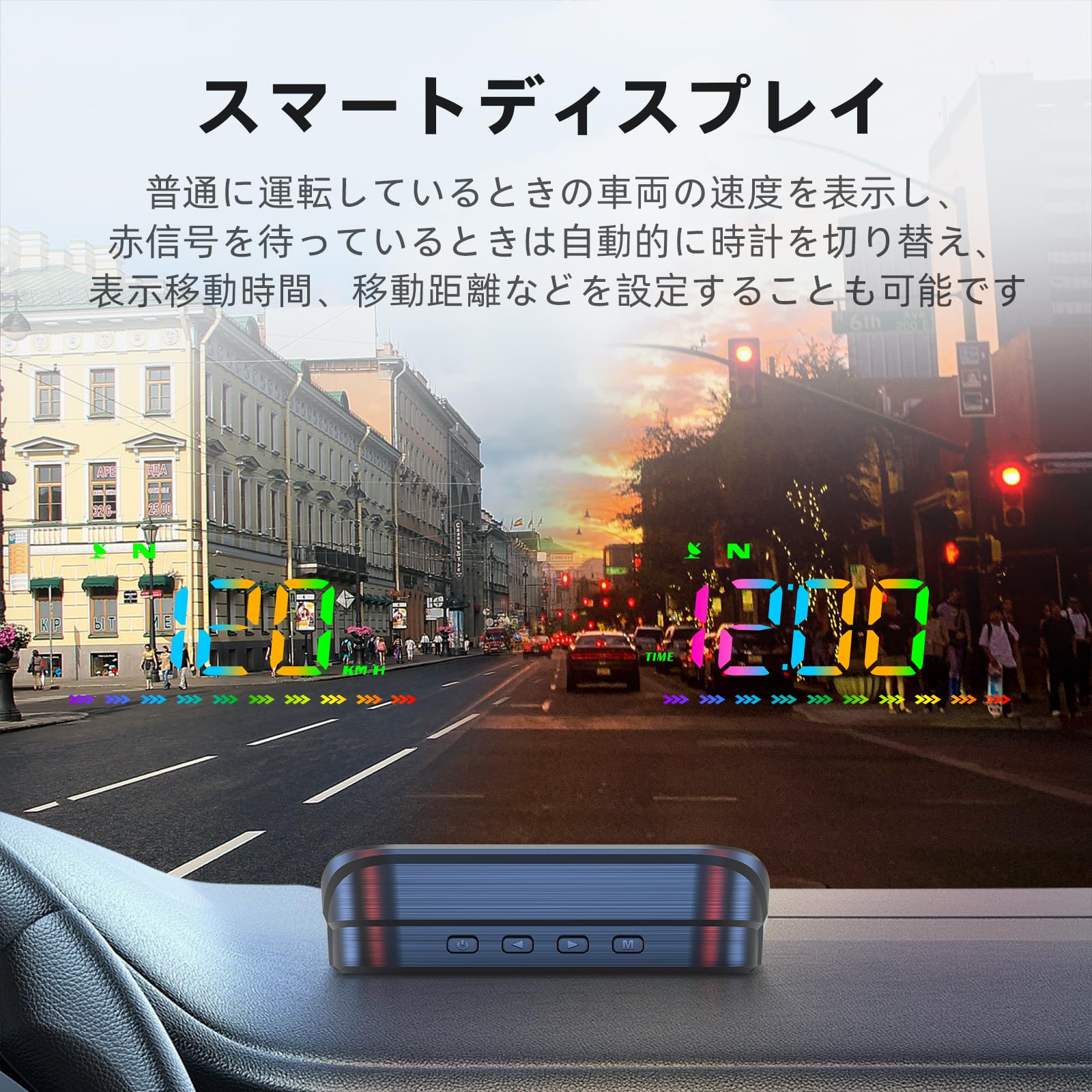 Amazon.co.jp: M23車のヘッドアップディスプレイ，GPS スピード