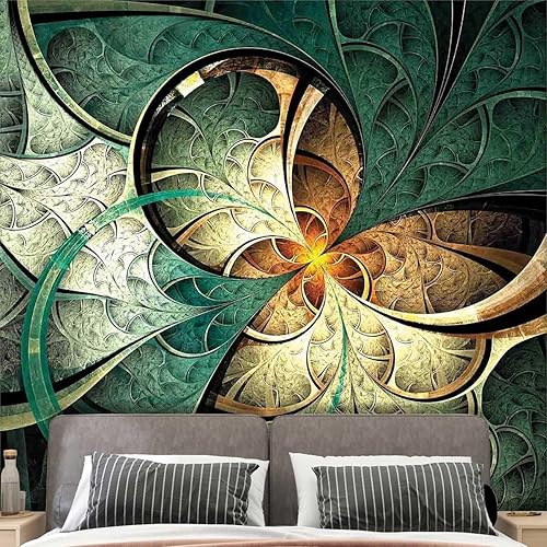 Miniatura 2 de ZYMECH Papel tapiz autoadhesivo fractal para cocina, cuarto de lavado, aspecto totalmente nuevo de 137.8 pulgadas de ancho x 110 pulgadas de alto