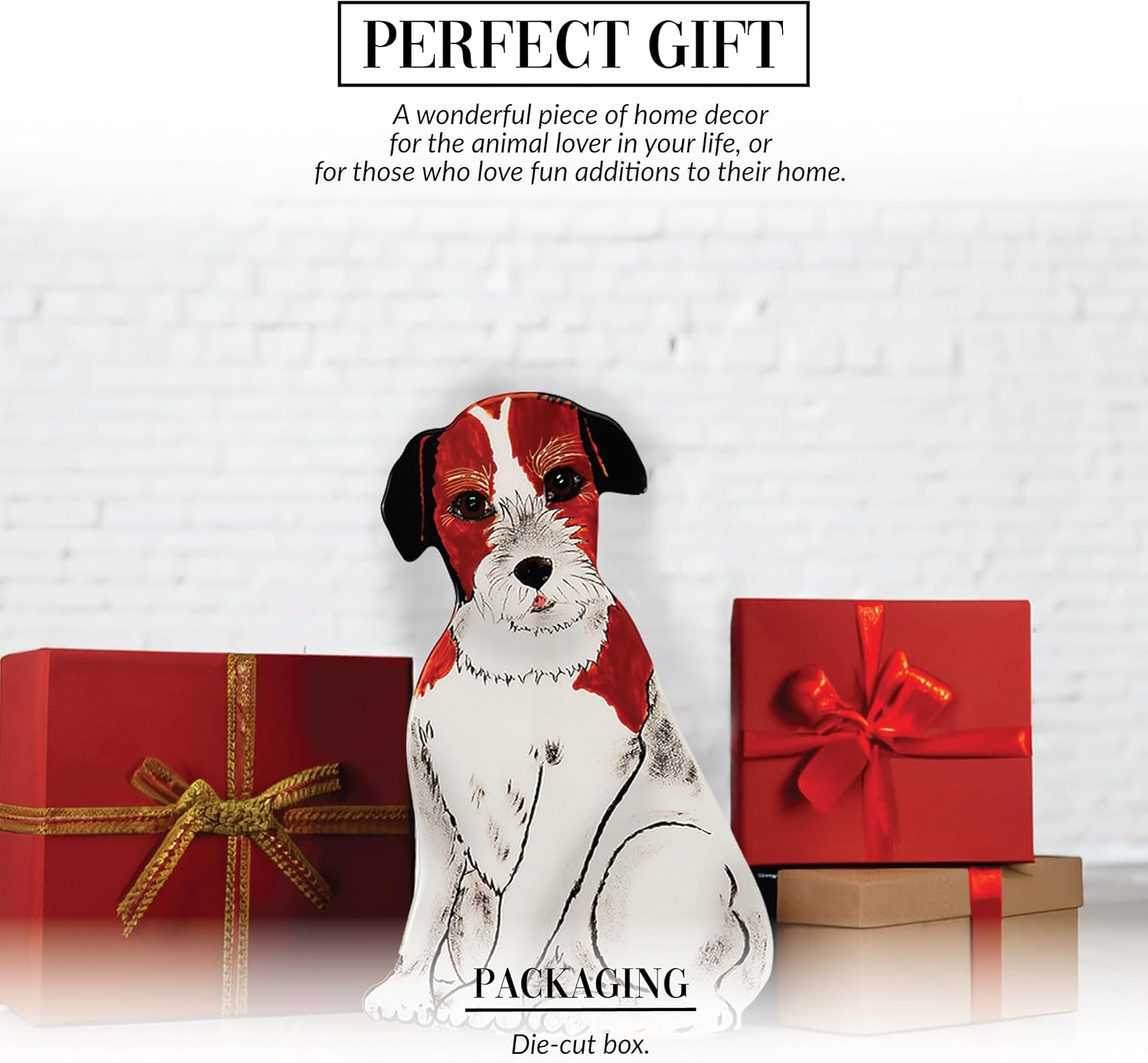 Pavilion - Rescue Me Now - Jack Russell Vase, 7-1/2-Inch Tall