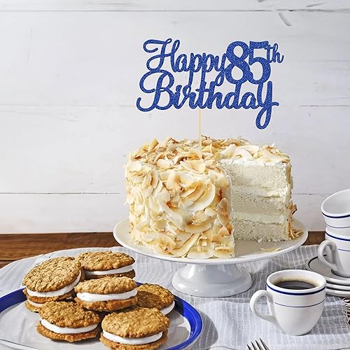 Miniatura 60 de Gyufise 1 decoración para tarta de cumpleaños número 21 con purpurina para tarta de cumpleaños, saludos a 21 años, veintiuno, fabulosa decoración