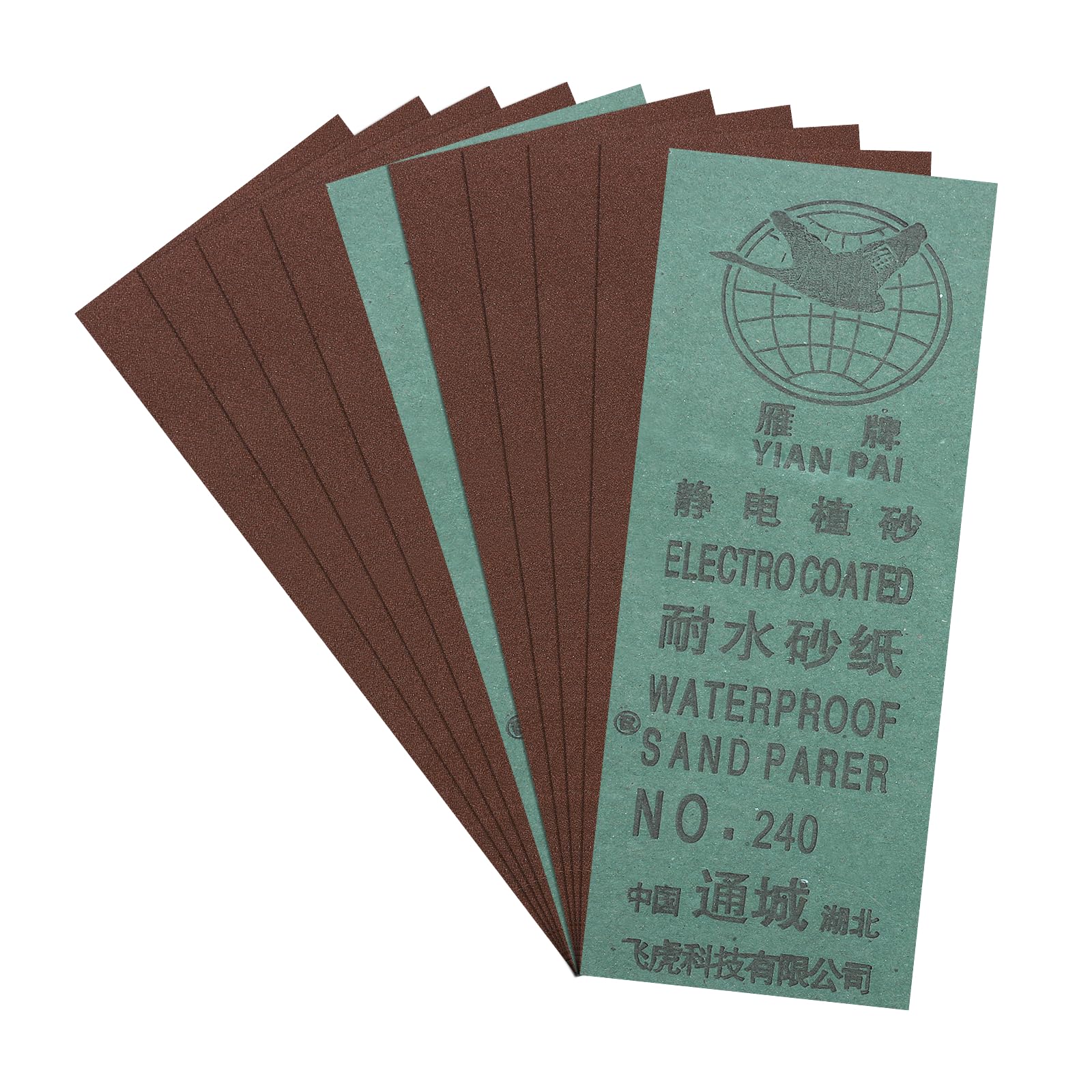 10pcs Sand Papers - [3.6 x 9 Inch x 240 Grits] Sandpaper Sheets for Metal Auto Wood Polishing and Scratches Removing, Alumina Abrasive Red-picture-20