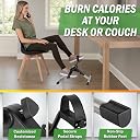 Wakeman Fitness Folding Pedal Exerciser with Electronic Display (Grey) gallery image