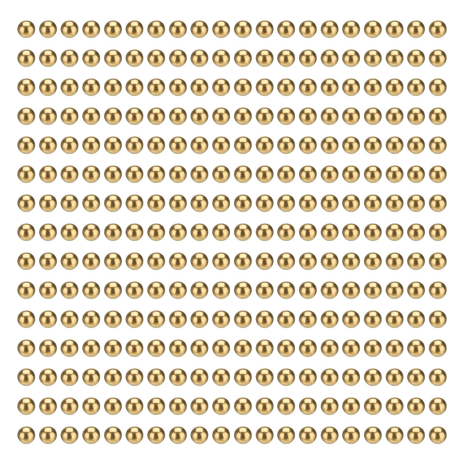 uxcell 300 Pcs Bearing Balls, 2mm Precision H65 Brass Bearing Balls Industrial Brass Ball Spheres for Machinery, Automotive, and DIY