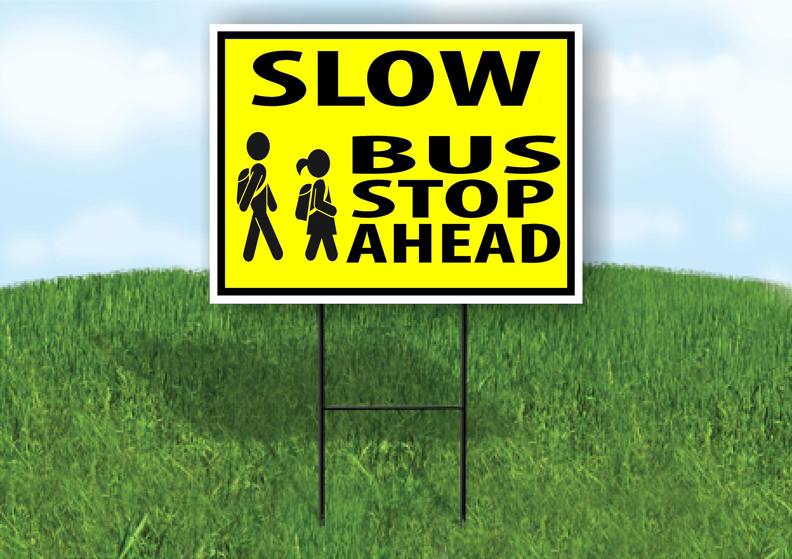 Stop Sign Ahead Road Sign