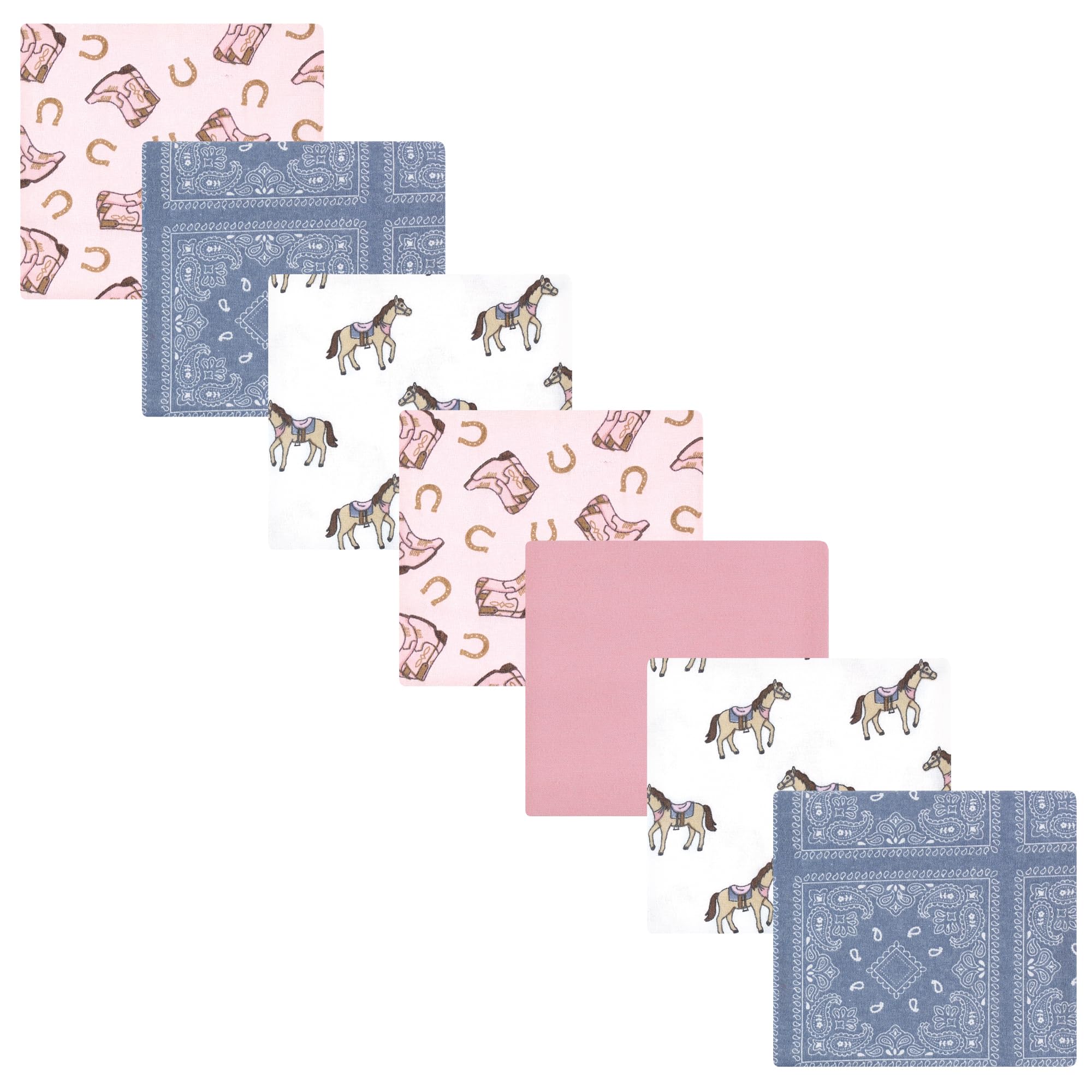 Luvable Friends Little Treasure Flannel Receiving Blankets 7pk