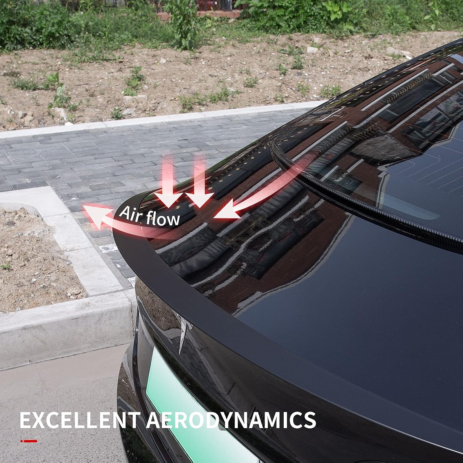 Xipoo Fit Tesla Model 3 Spoiler Trunk Spoiler Wing Rear Spoiler Wing Lip for 2017-2023 Tesla Model 3 Accessories (Matte Black, Model 3 Original Model Spoiler)