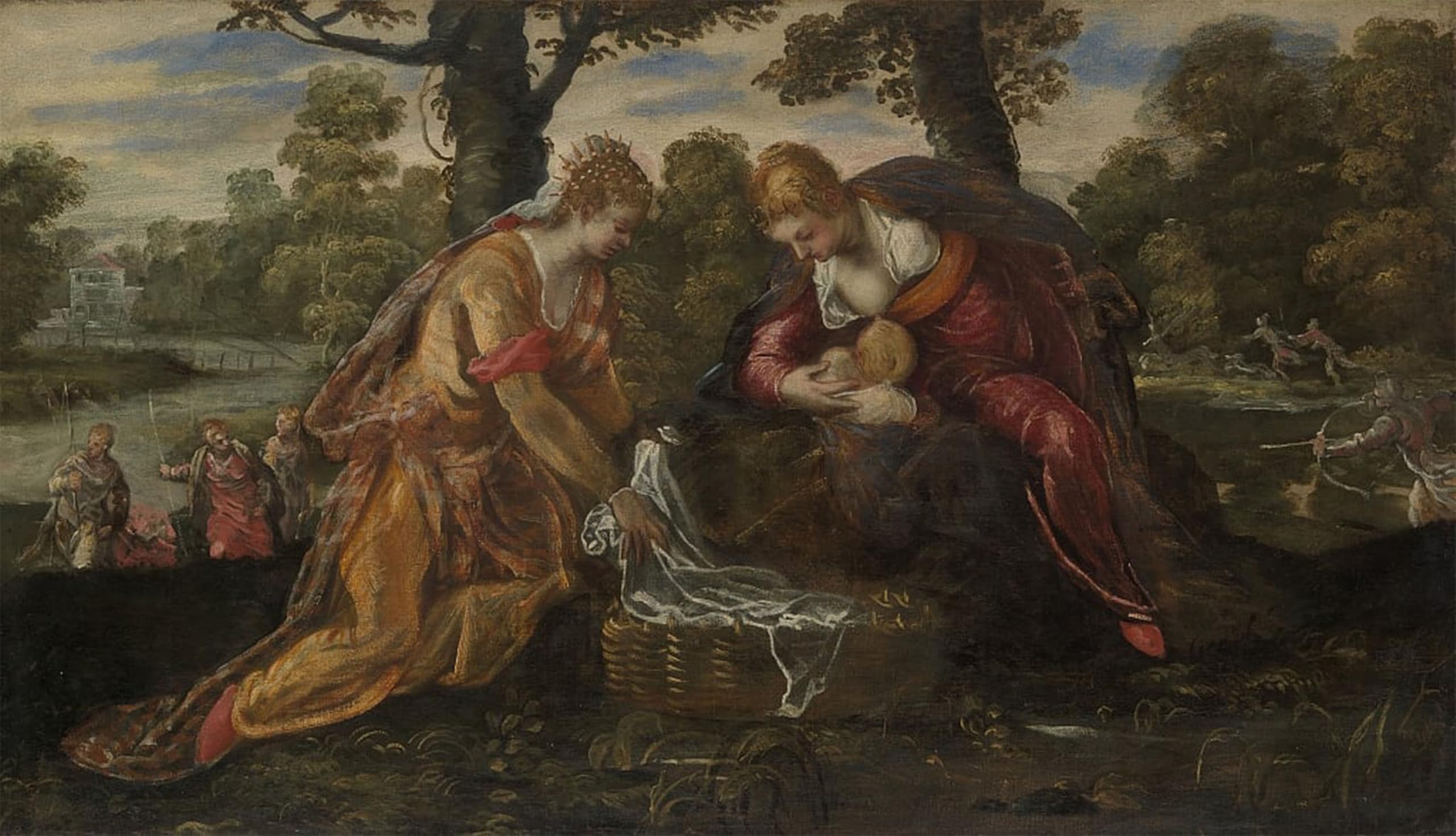 POSTERIIk Famous Print Pop Art Wall Art Graffiti the Finding of Moses by Jacopo Robusti Tintoretto Art Prints for Home Decor 60x90cm