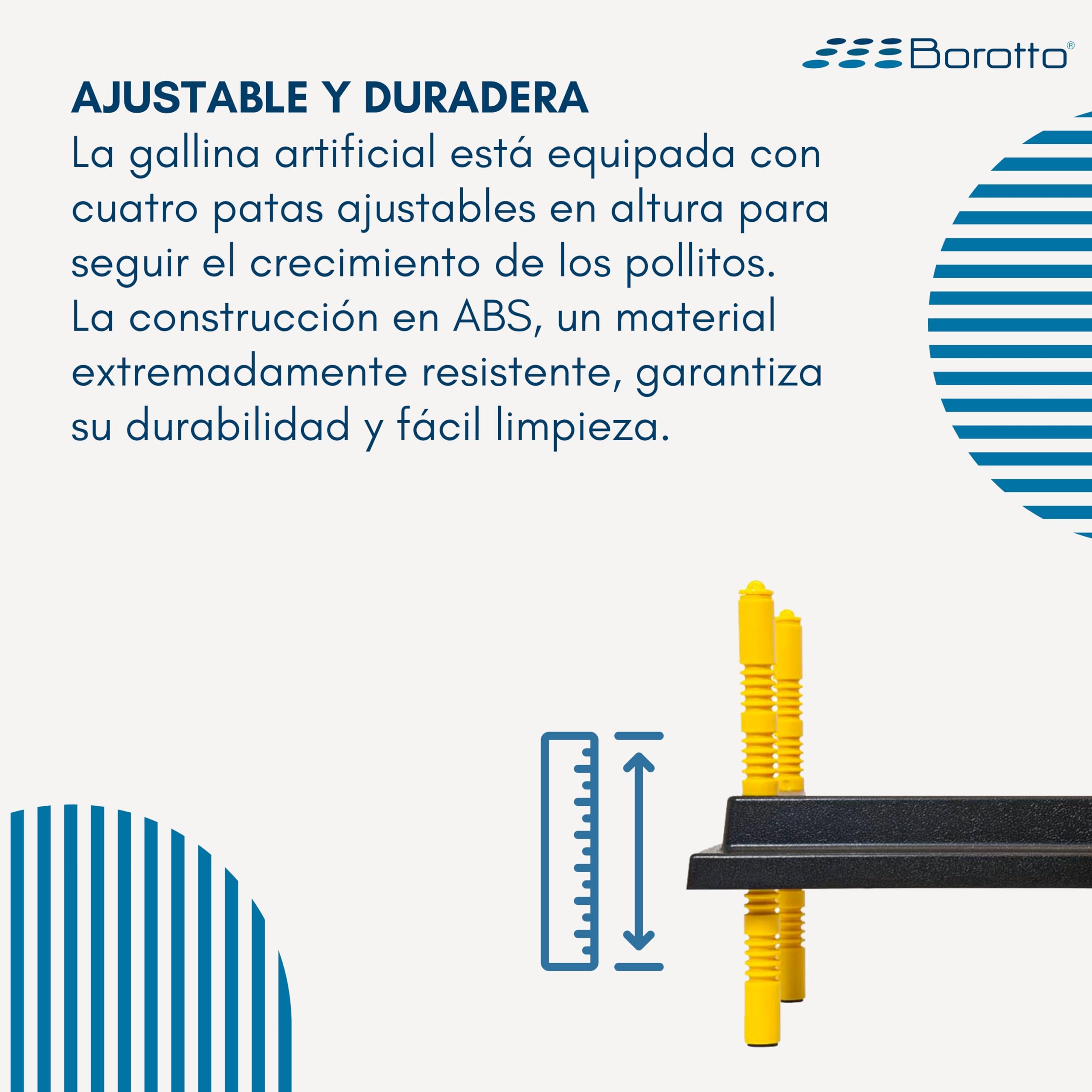 Borotto Criadora de Pollitos Placa de Calor Altura Ajustable Bajo Consumo 20/25 Pulcini