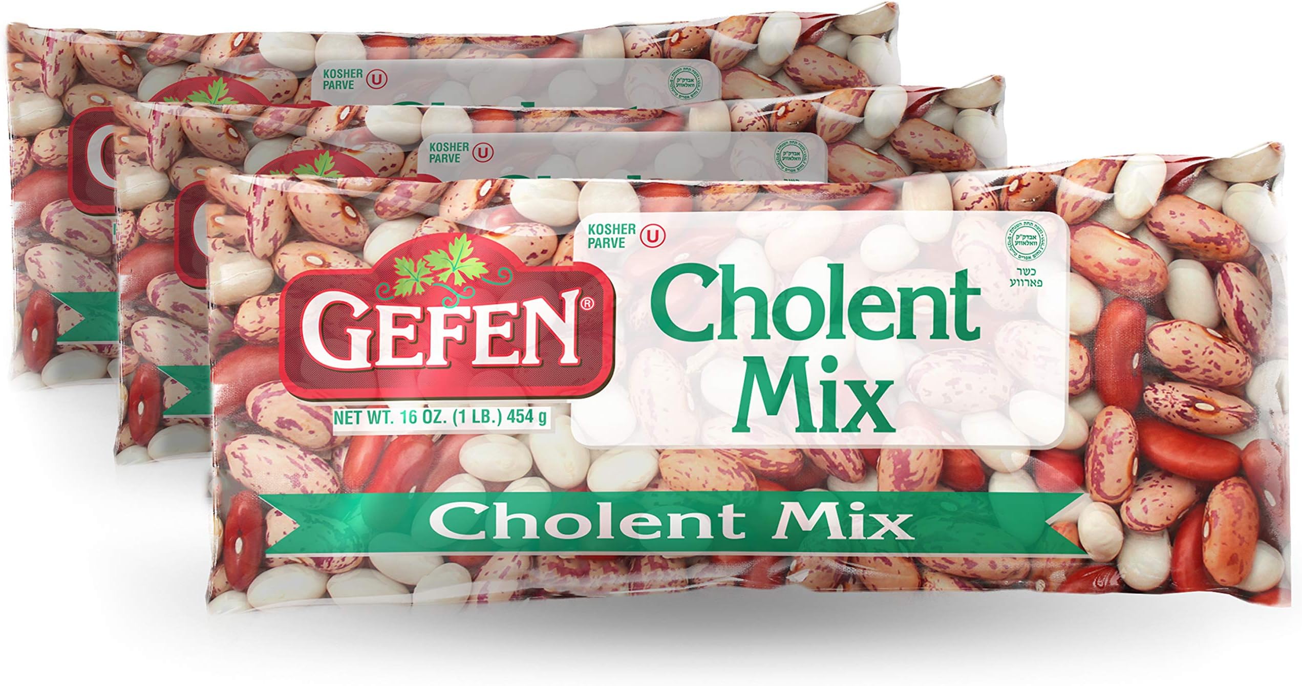 Amazon.com : Gefen Premium Cholent Mix 16oz (3 Pack) The Perfect Blend ...