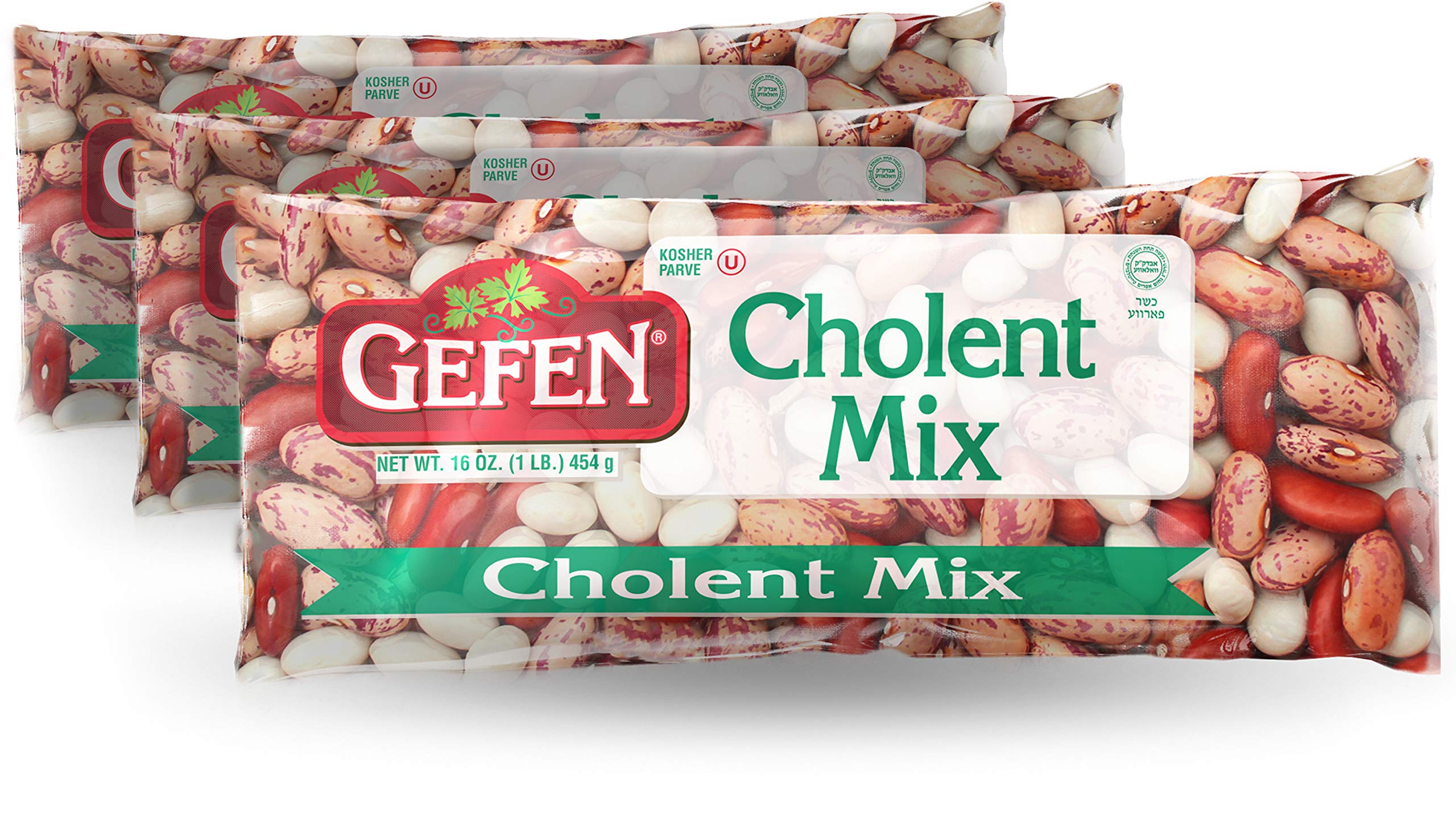 Gefen Premium Cholent Mix 454g (Pack of 3) The Perfect Blend of Chulent Beans