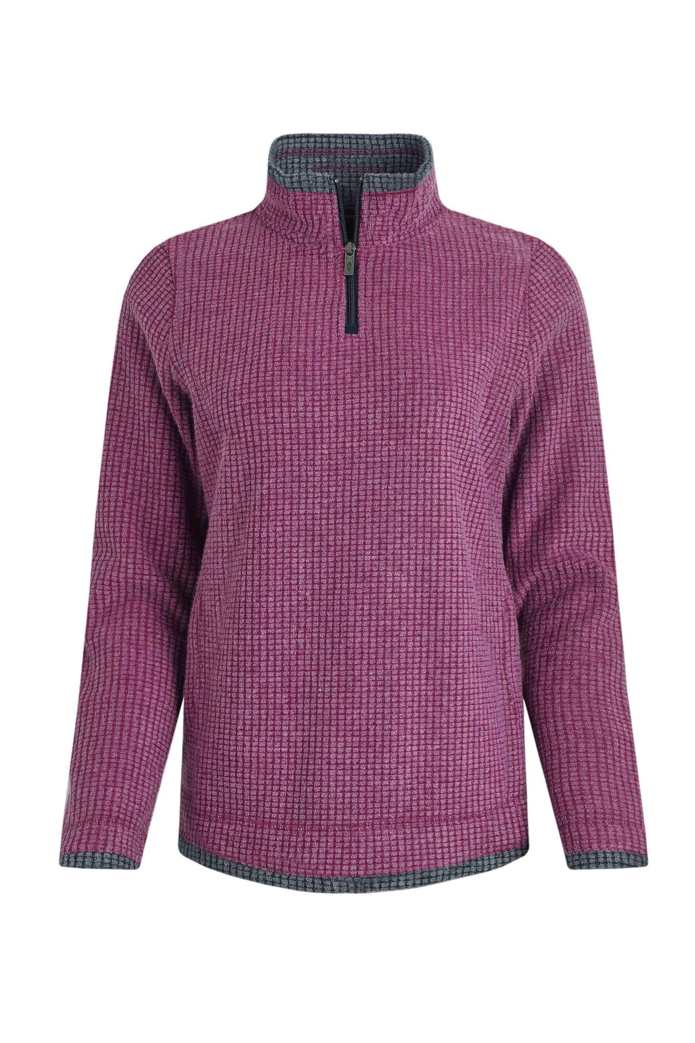 Weird Fish Women's Purple Wine Beye Eco 1/4 Zip Fleece: : 8 Size: 8, Col