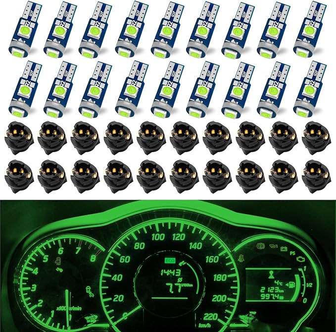 QUICTO Led Bulb Dash Lights Super Bright, T5 37 74 LED Bulb with Twist