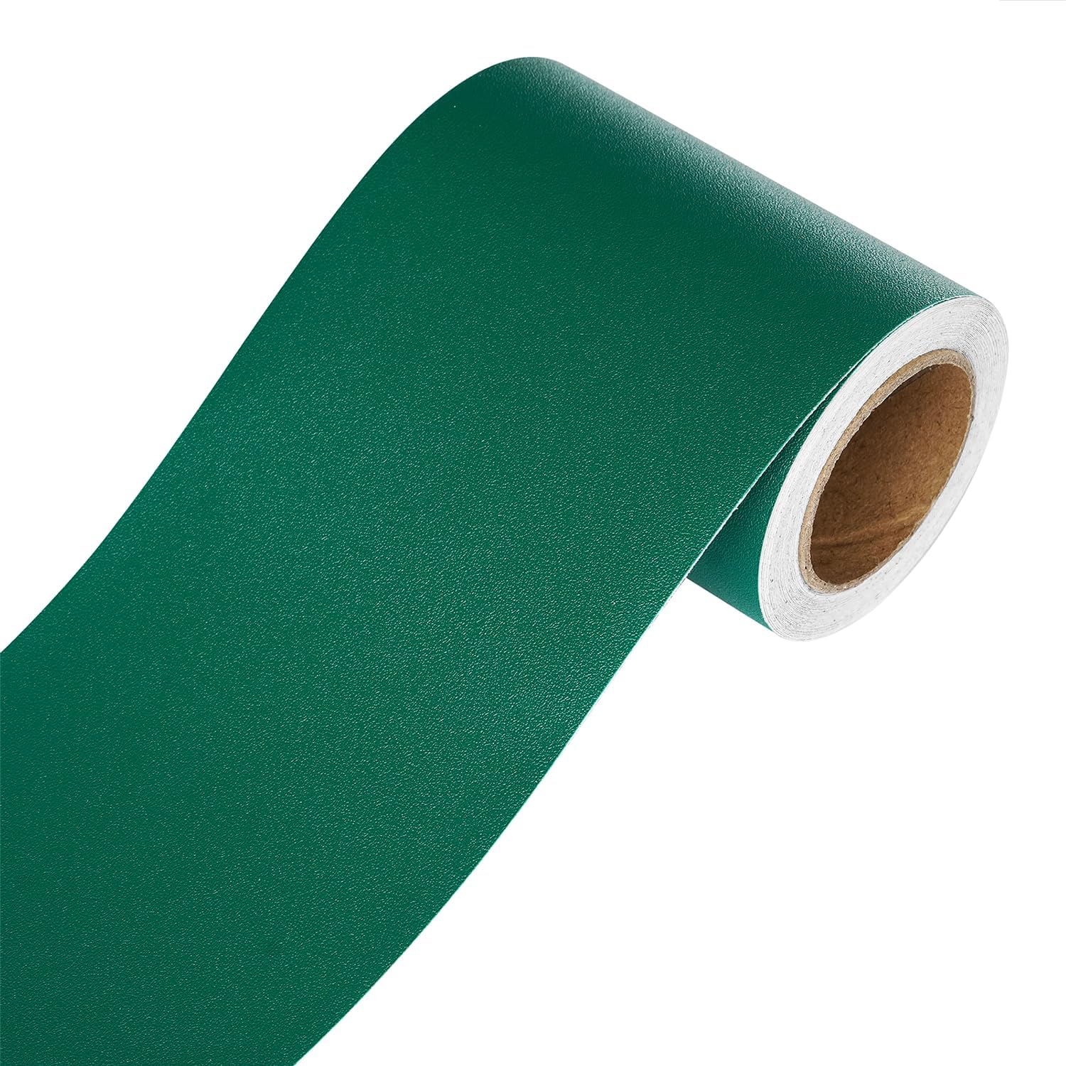 YENHOME Bordüre Selbstklebend Vinyl Dunkelgrün für Spiegel 7.6x1500cm Wandbordüre Selbstklebend Tapetenbordüre Grün Matt Küche Wandbordüre Badezimmer Wasserdicht Dekorative Wand Türrahmen