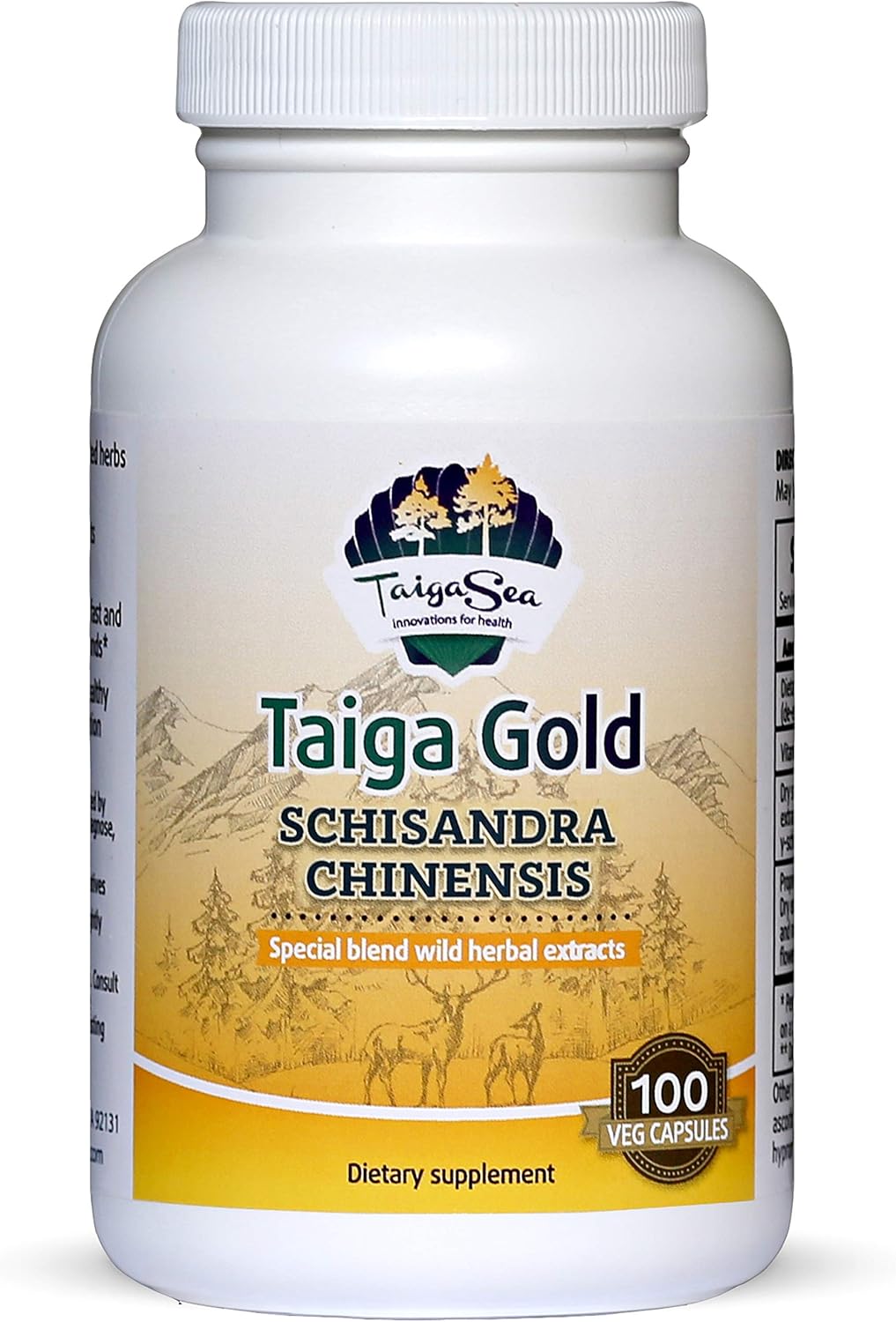 Schisandra Chinese Herbal Extract Supplement for Mental Focus, Liver Support, and Immunity Boost, 100 Vegetarian Capsules