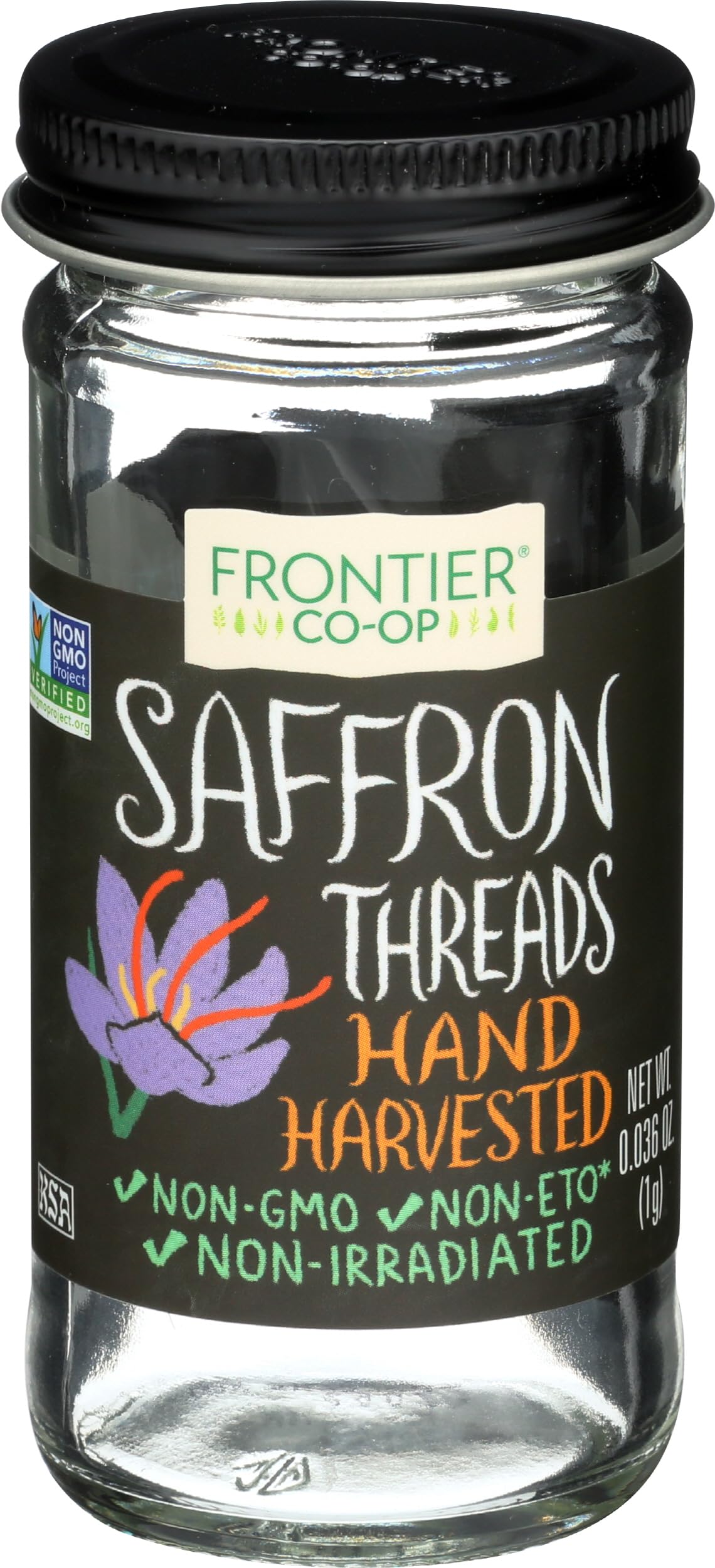 Szafran, syn, 0,036 uncji (1 g) - Frontier Natural Products